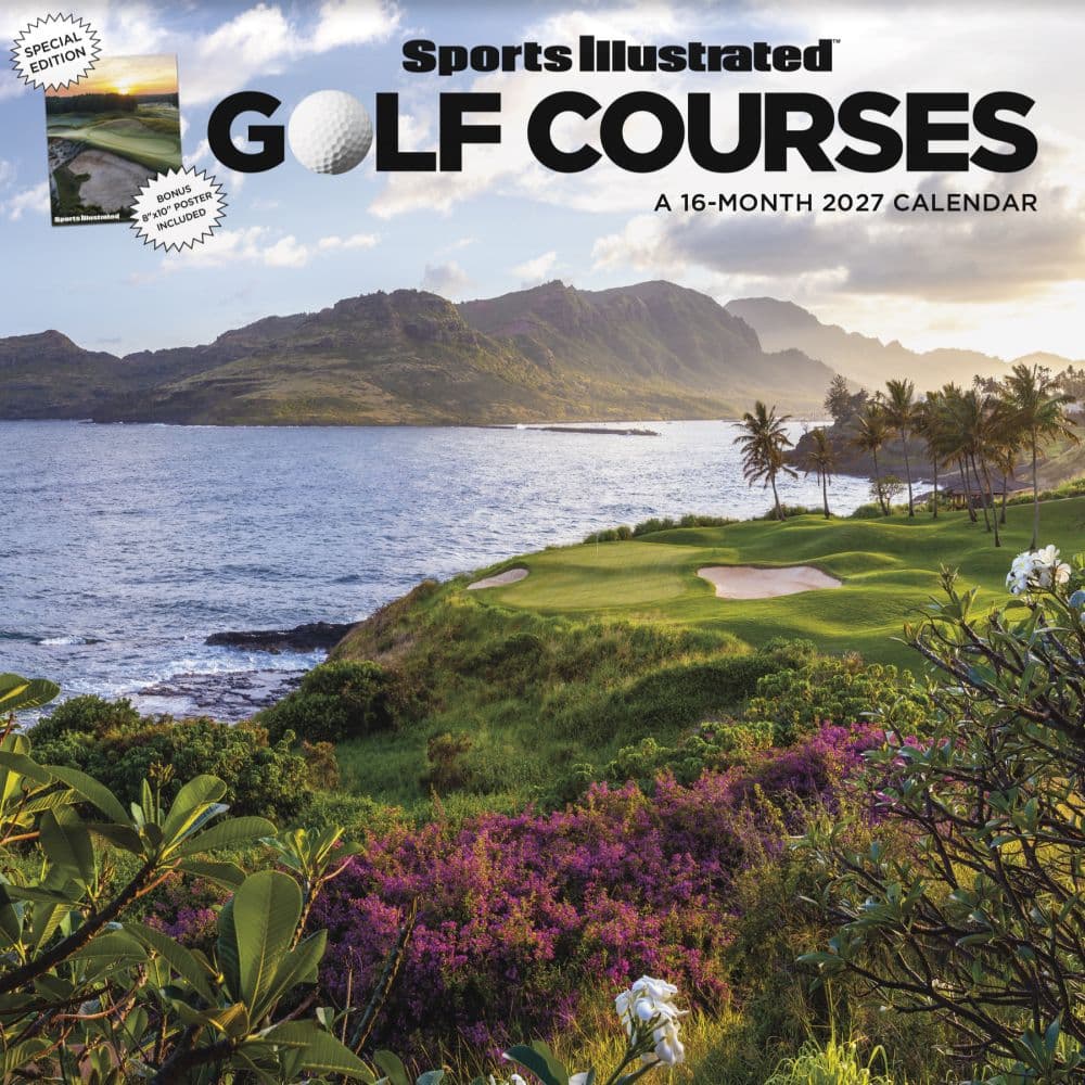 Sports Ilustrated Golf Courses Exclusive With Print 2027 Wall Calendar Main Product Image