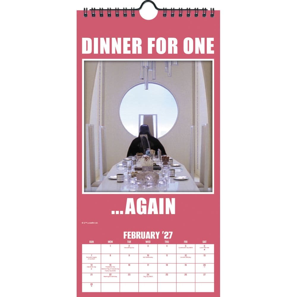 Star Wars 2027 Vertical Wall Calendar Third Alternate Image