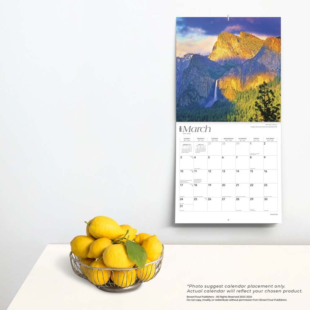 Yosemite 2025 Wall Calendar