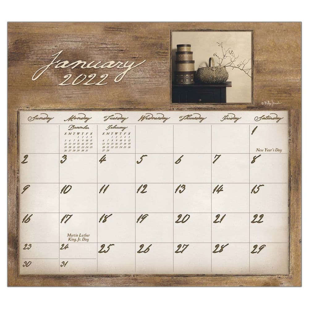 The Legacy Simple Treasures 2022 Magnetic Calendar Pad