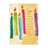 image Birthday Wishes Card with Vibrant Candles and Gem Embellishments