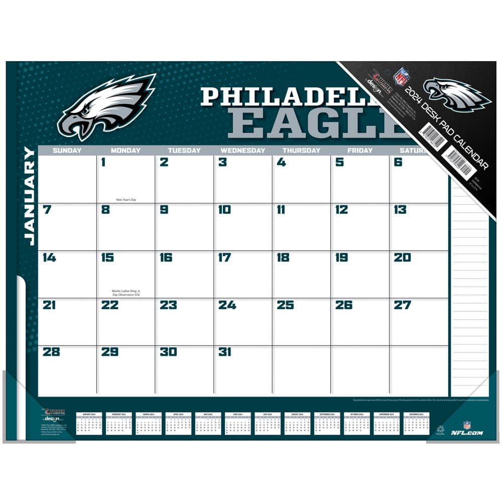 NFL Philadelphia Eagles 2024 Desk Pad Main Product Image width=&quot;1000&quot; height=&quot;1000&quot;