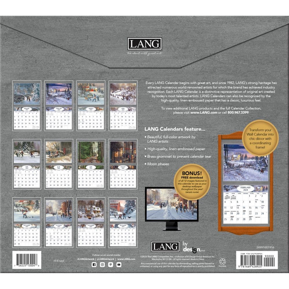 Hockey Hockey Hockey 2024 Wall Calendar