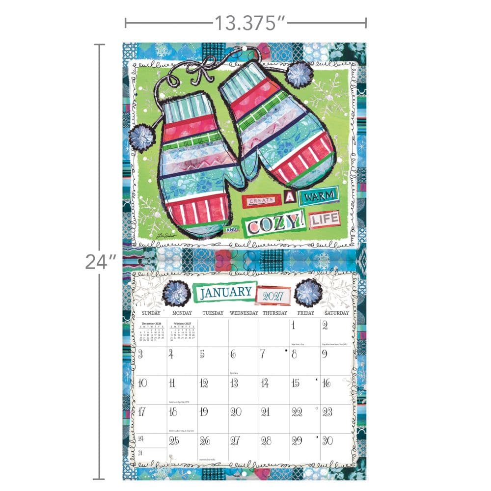 Happy Life 2027 Wall Calendar by Lori Siebert Third Alternate Image