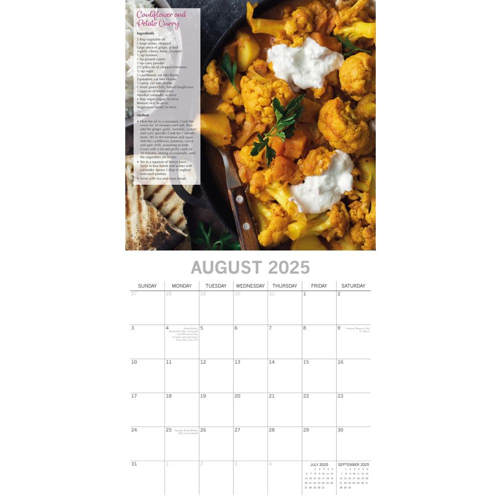 Tasty Vegan Recipes 2025 Wall Calendar Third Alternate Image width=&quot;1000&quot; height=&quot;1000&quot;