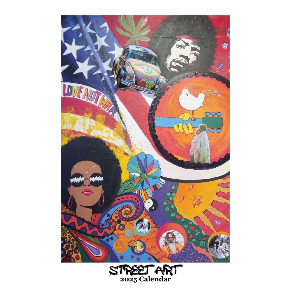 Street Art Poster 2025 Wall Calendar  Main Image