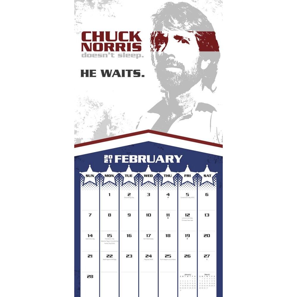 Chuck Norris Wall Calendar
