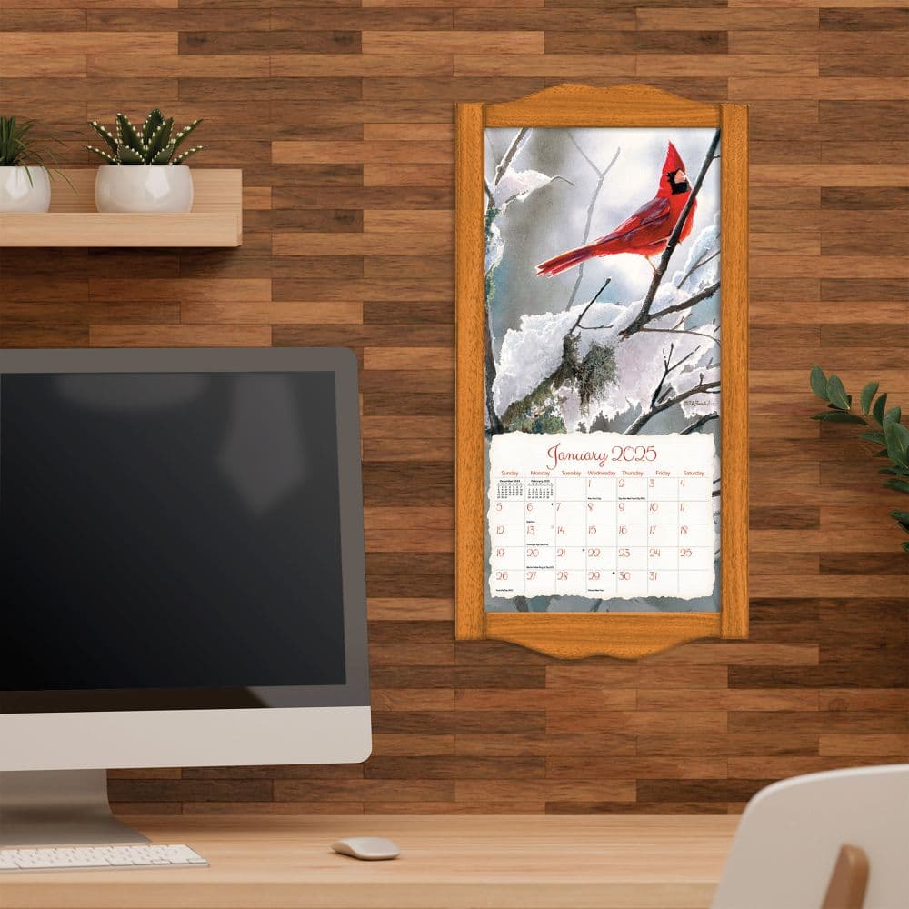 Songbirds 2025 Vertical Wall Calendar by Susan Bourdet_ALT4