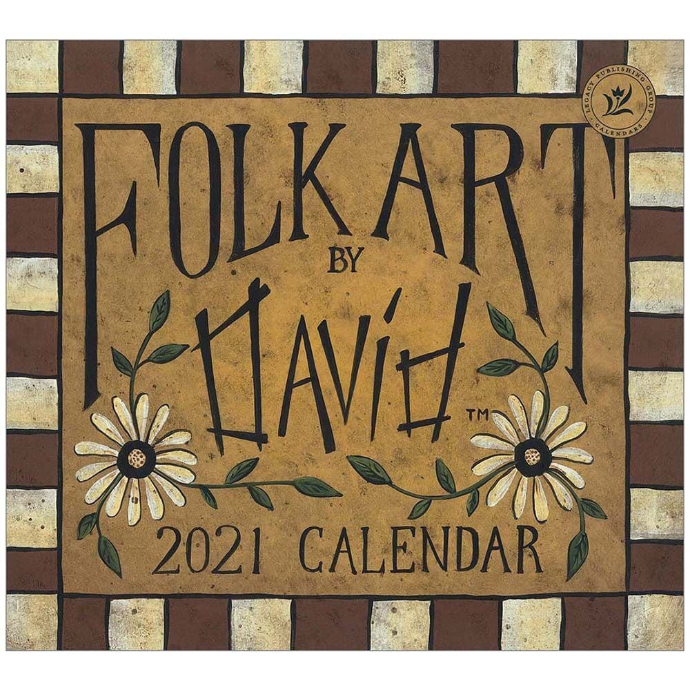 2021 Folk Art by David Special Edition Wall Calendar