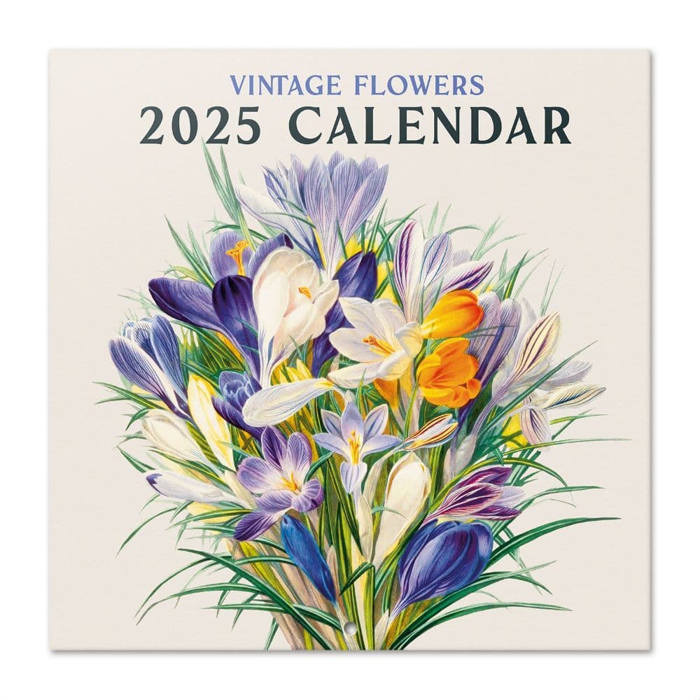 Botany Flowers 2025 Wall Calendar