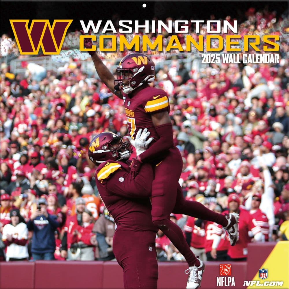 NFL Washington Football Team 2025 Wall Calendar Main Image