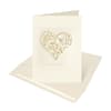 image Quilled Ivory Heart Wedding Card