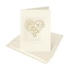 image Ivory Heart Quilling Wedding Card