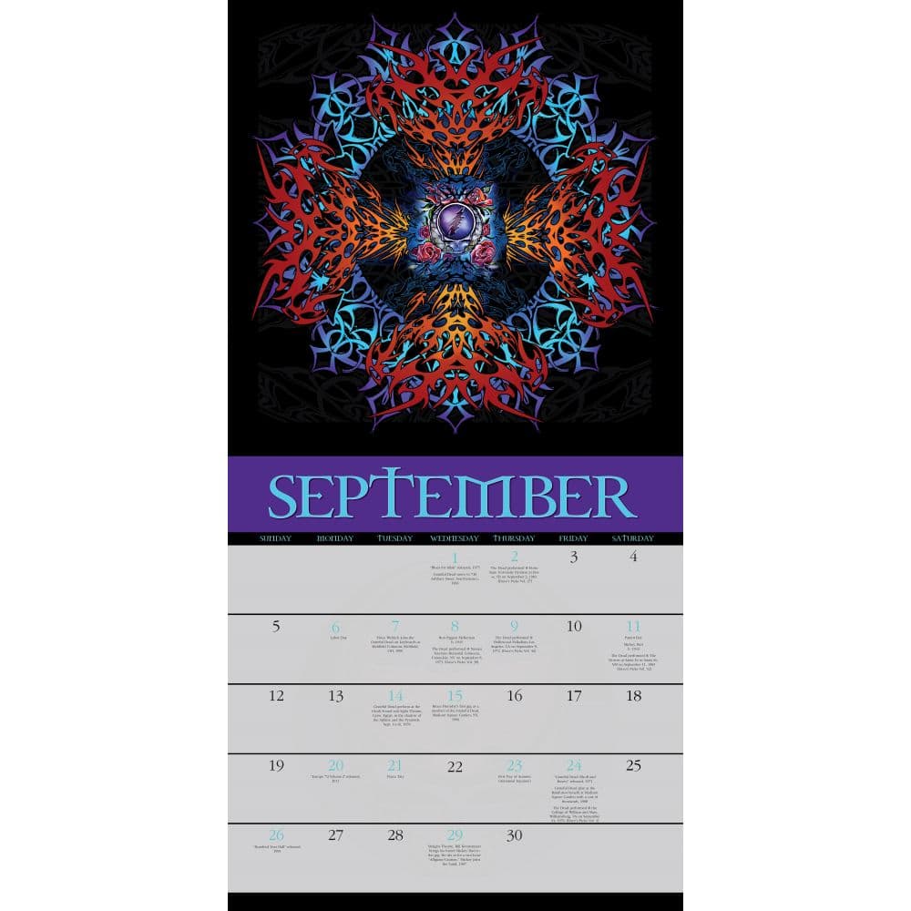 Grateful Dead 2027 Wall Calendar Third Alternate Image