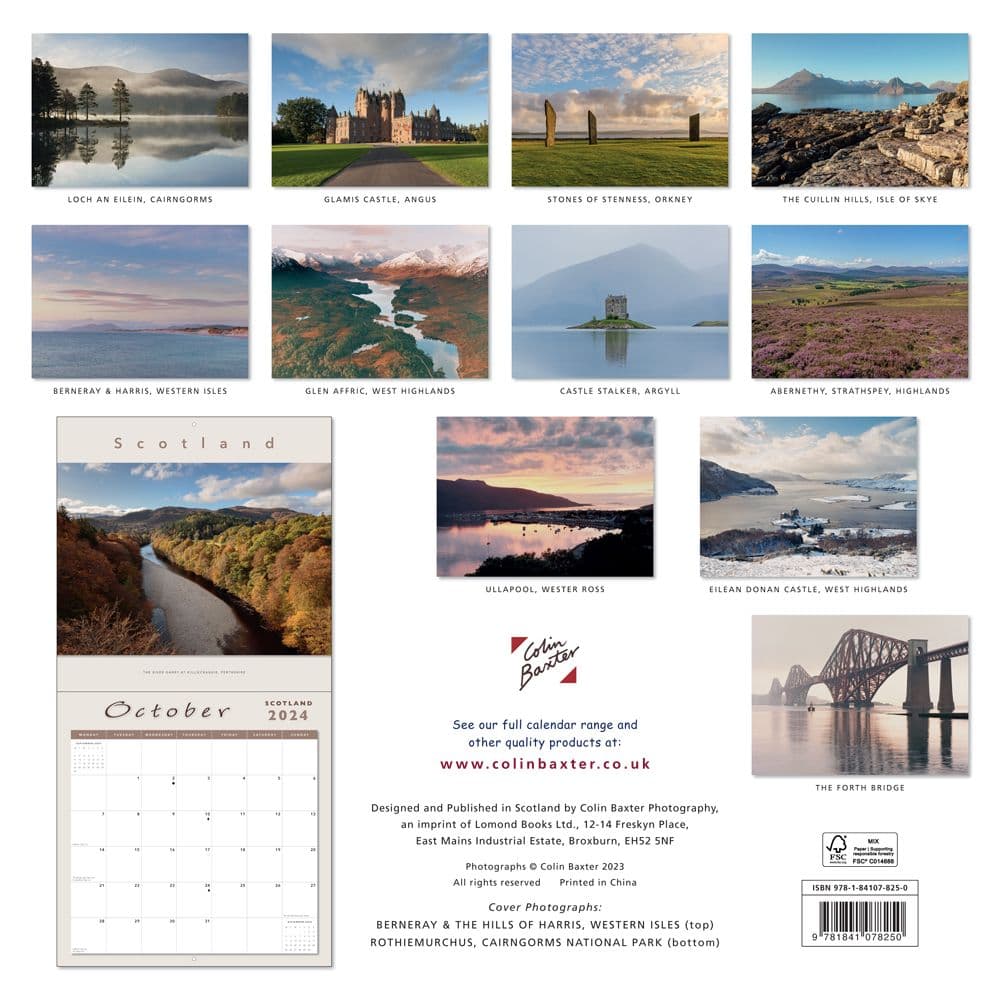 Scotland 2024 Wall Calendar