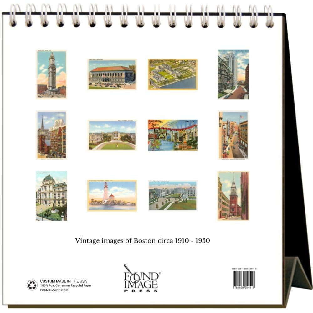 Boston Nostalgic 2025 Easel Desk Calendar First Alternate Image width=&quot;1000&quot; height=&quot;1000&quot;