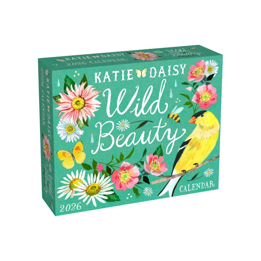 Katie Daisy Just Bloom 2026 Desk Calendar Main Image