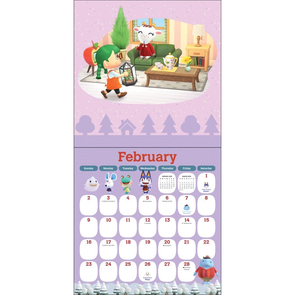 Animal Crossing 2025 Wall Calendar First Alternate Image width=&quot;1000&quot; height=&quot;1000&quot;