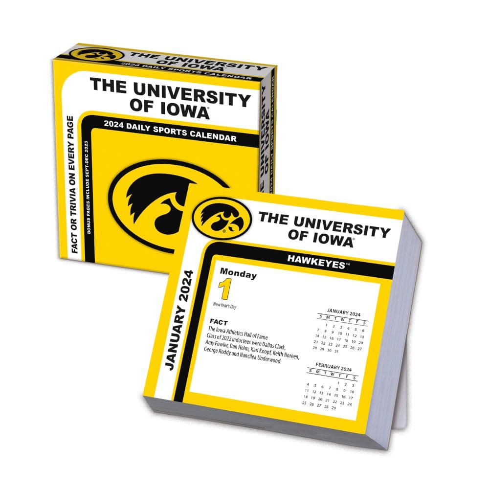 Iowa Hawkeyes 2024 Desk Calendar