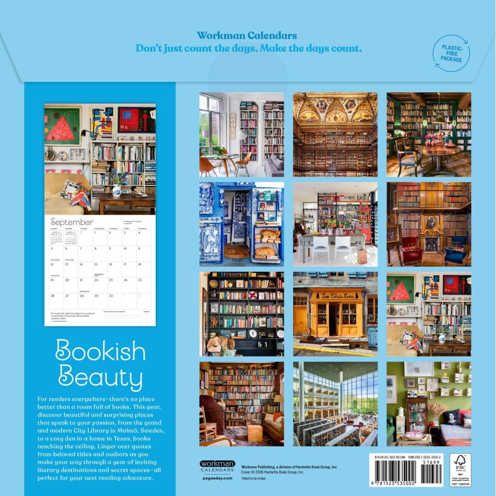 Calendar for Book Lovers 2027 Wall Calendar First Alternate Image