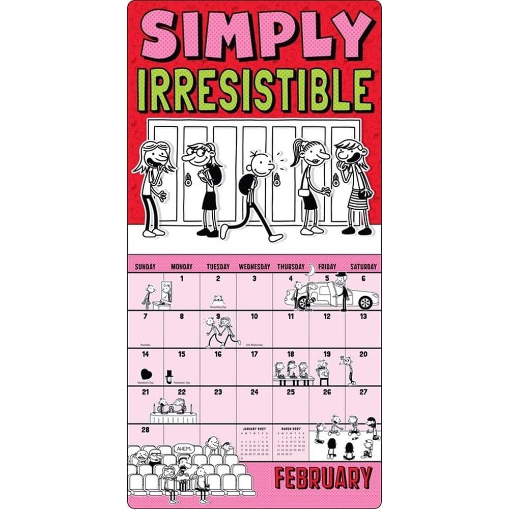 Wimpy Kid 2027 Wall Calendar Second Alternate Image