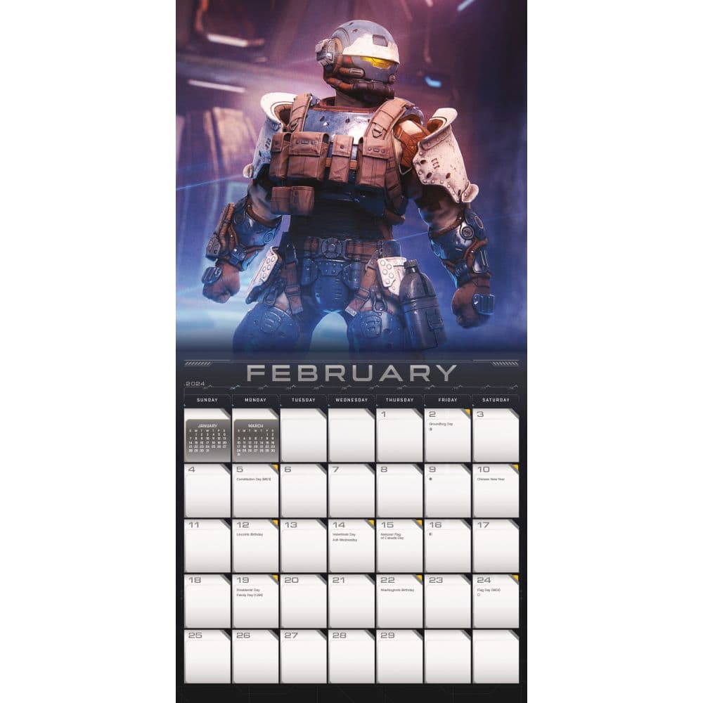 Halo 2025 Wall Calendar