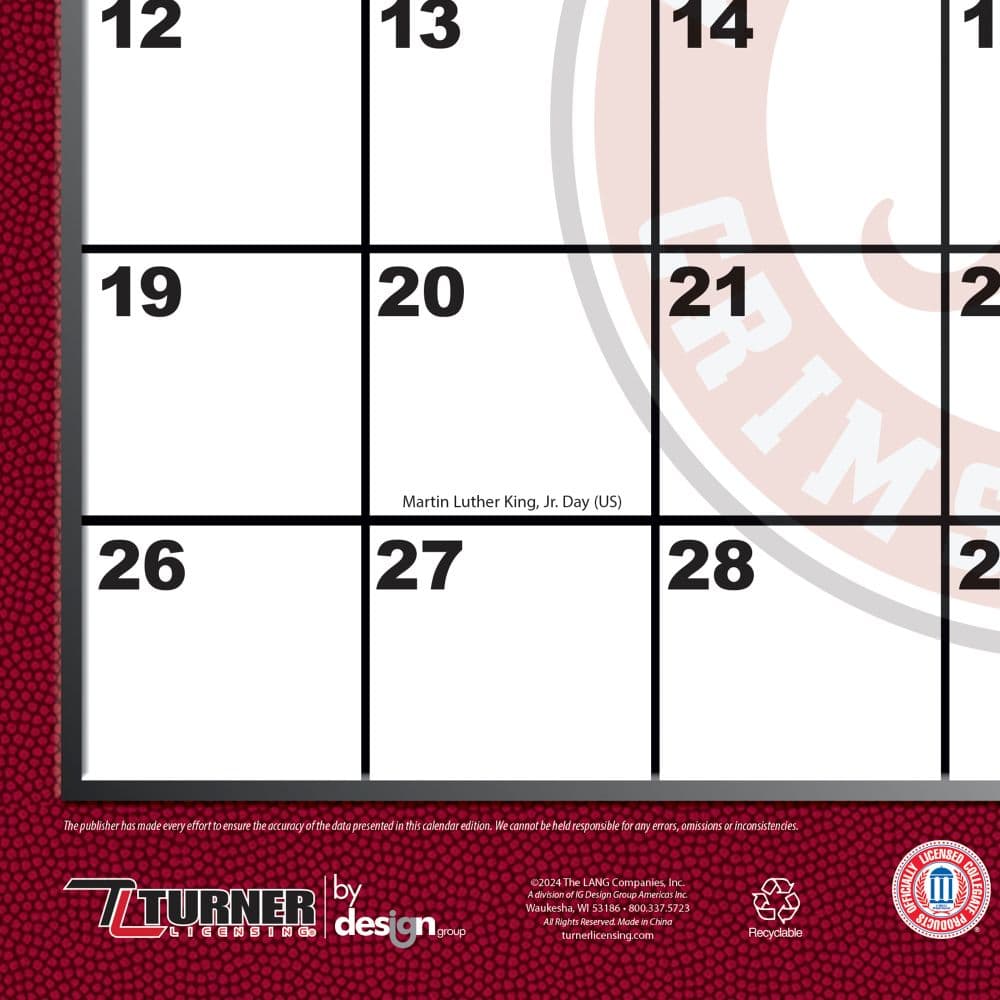 COL Alabama Crimson Tide 2025 Desk Pad Second Alternate Image width=&quot;1000&quot; height=&quot;1000&quot;