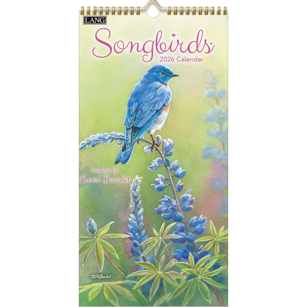 Songbirds 2026 Vertical Wall Calendar Main Image