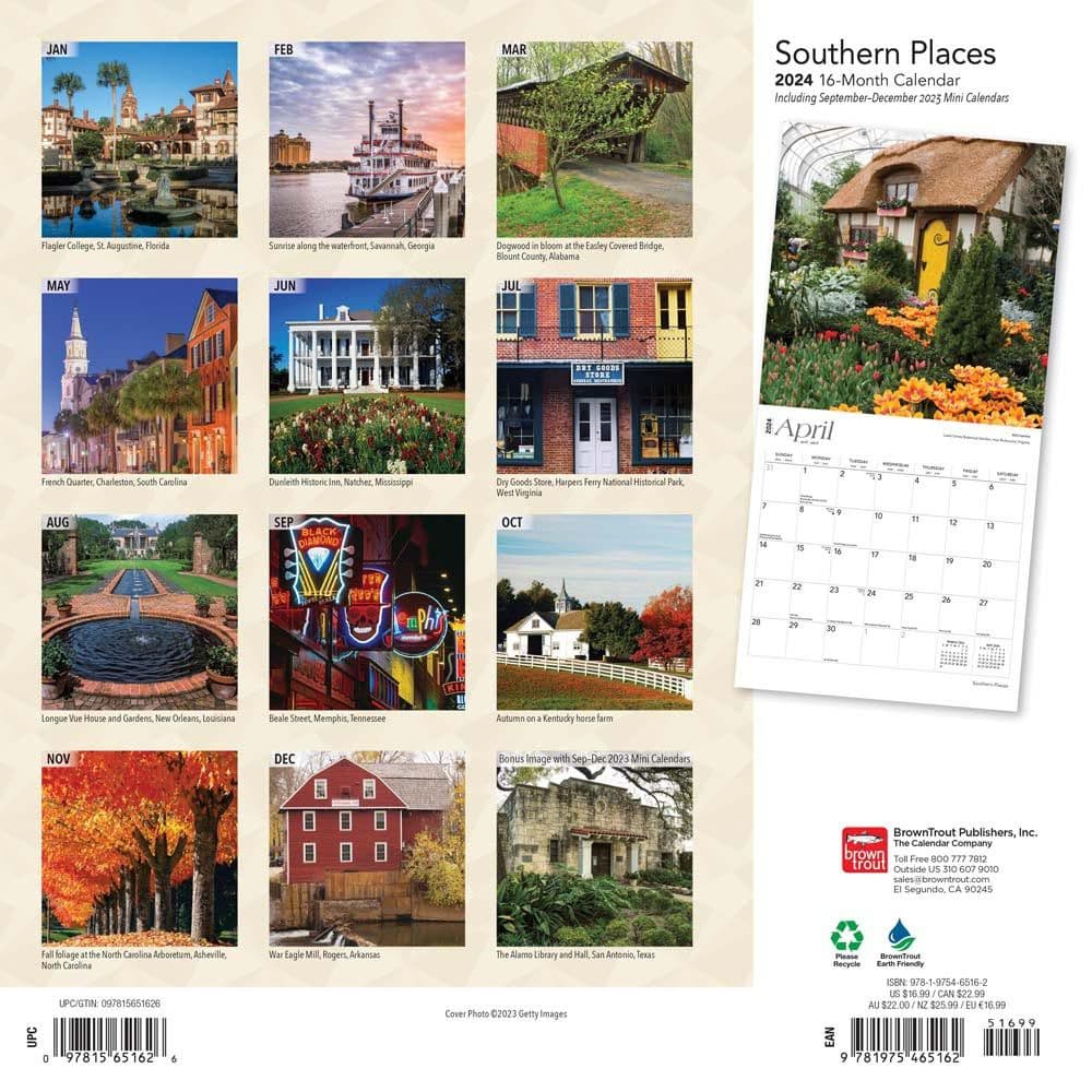 Southern Places 2024 Wall Calendar First Alternate  Image width=&quot;1000&quot; height=&quot;1000&quot;