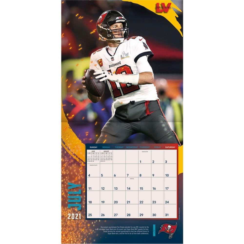 NFL Tampa Bay Buccs Superbowl 2022 Wall Calendar - Calendars.com