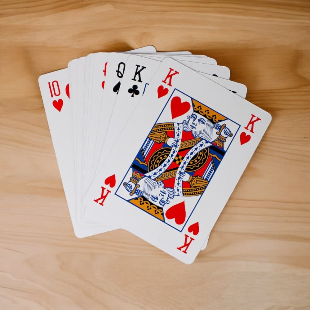 Jumbo Size Playing Cards on a table