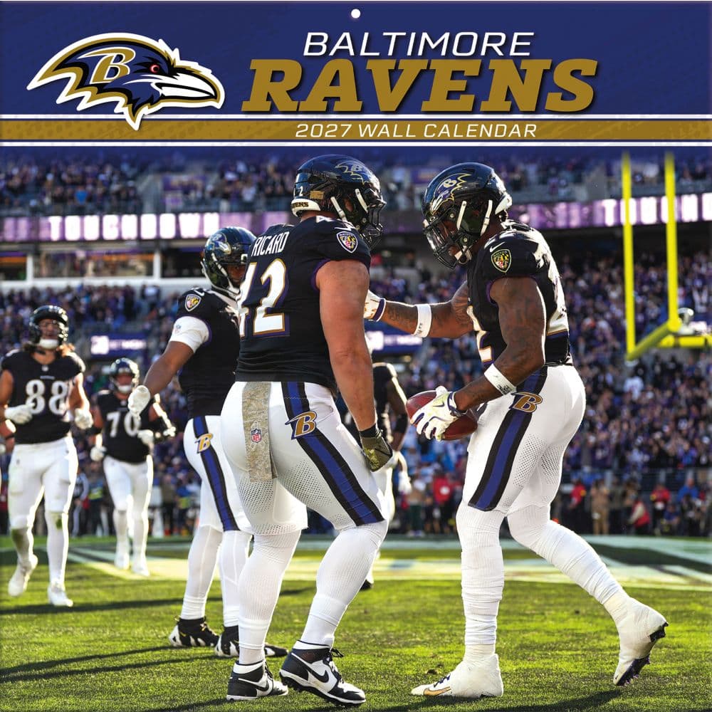 NFL Baltimore Ravens 2027 Wall Calendar Main Product Image