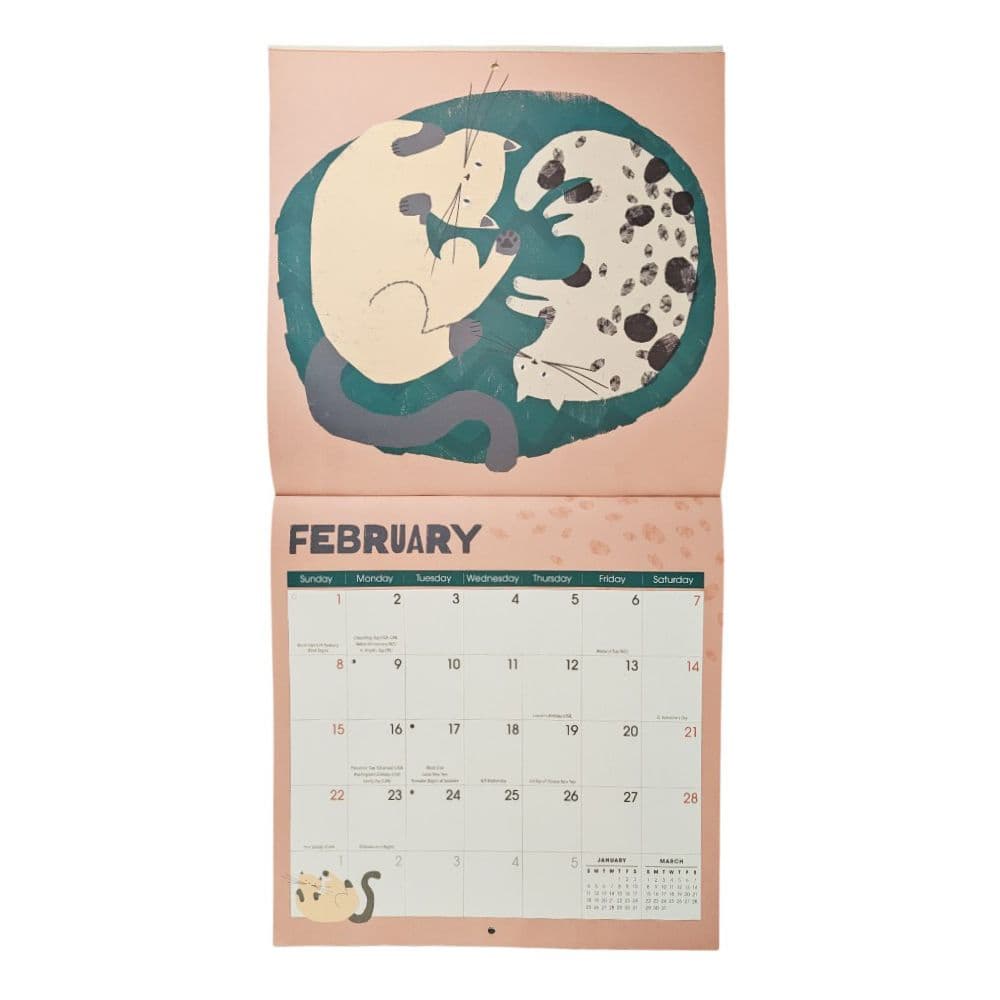 Funky Cats 2026 Wall Calendar Fourth Alternate Image