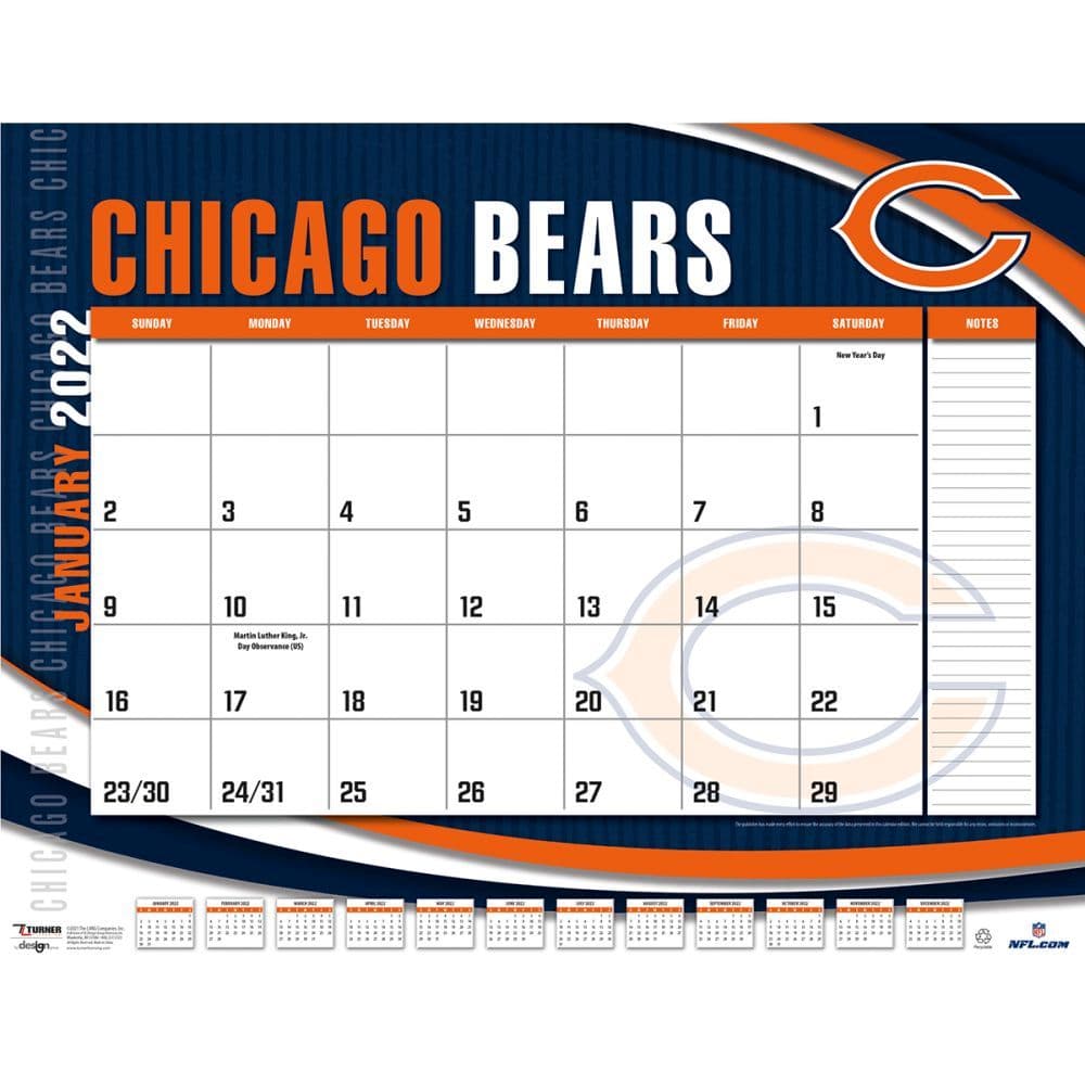 NFL Chicago Bears 2022 Desk Pad