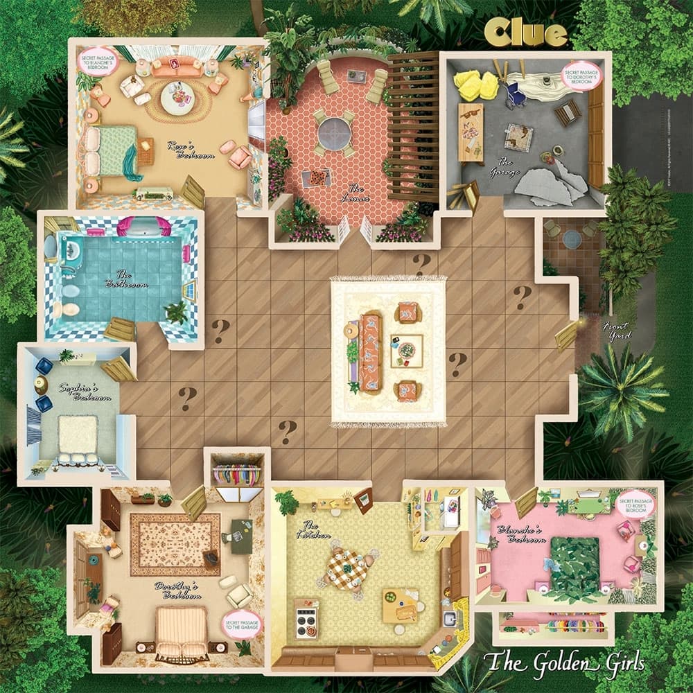 Golden Girls Clue Board Game Alternate Image 2