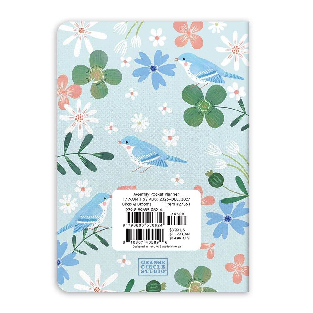 Birds and Blooms 2027 Monthly Pocket Planner First Alternate Image