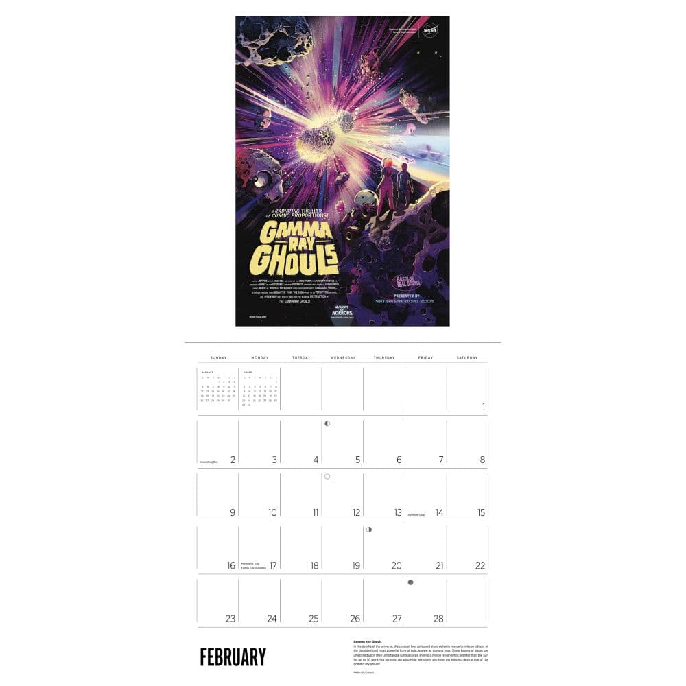 Interplanetary Vacations 2025 Wall Calendar Alt2