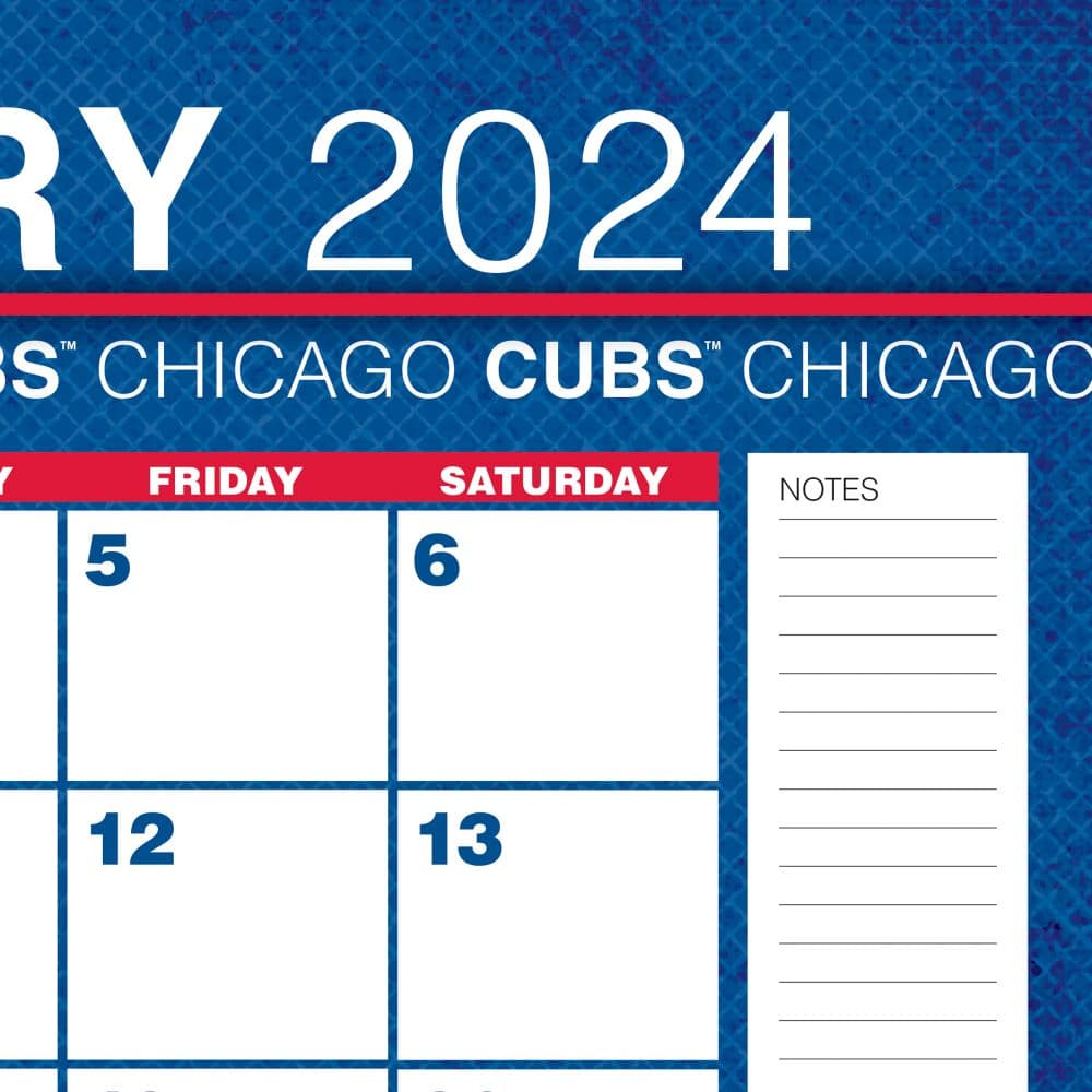 MLB Chicago Cubs 2024 Desk Pad Third Alternate Image width=&quot;1000&quot; height=&quot;1000&quot;