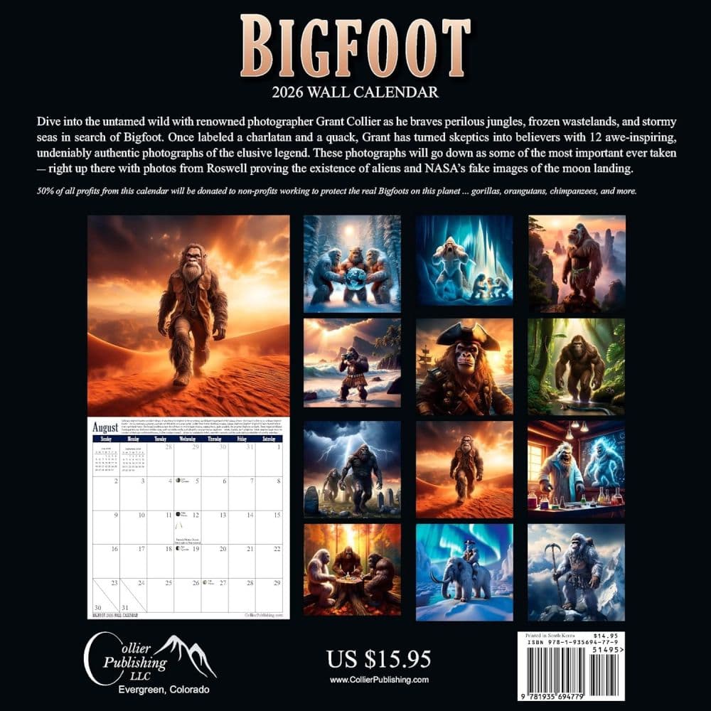 Bigfoot 2026 Wall Calendar First Alternate Image