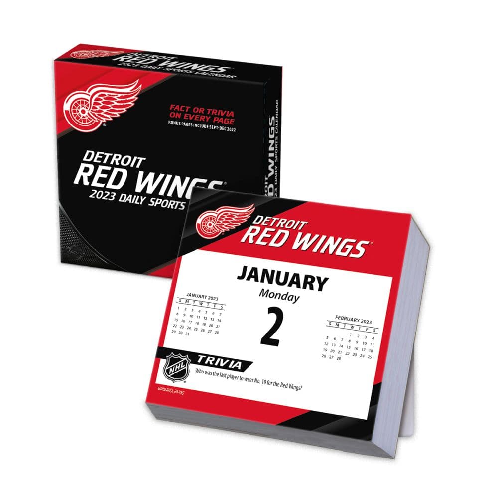 Detroit Red Wings 2023 Desk Calendar - Calendars.com