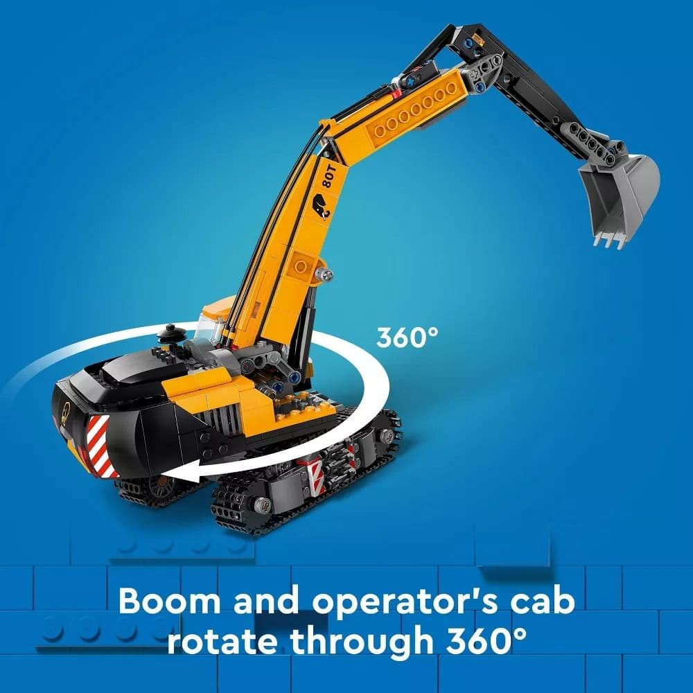 LEGO City Big Vehicles Yellow Excavator First Alternate Image