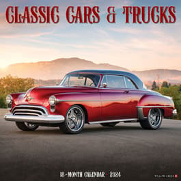 Classic Cars and Trucks 2024 Wall Calendar