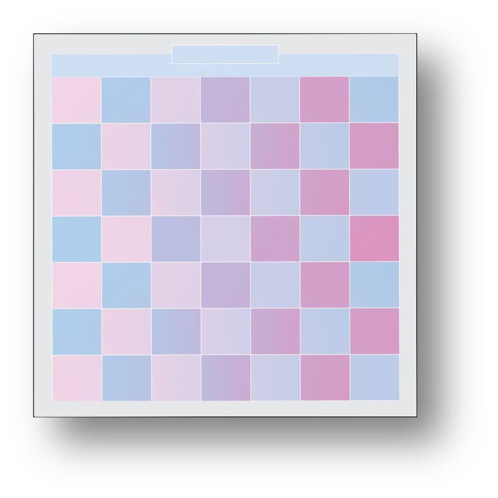 Ombre Checkerboard Monthly Dry Erase Wall Calendar
