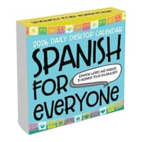 image Spanish Words 2026 Desk Calendar Main Product Image