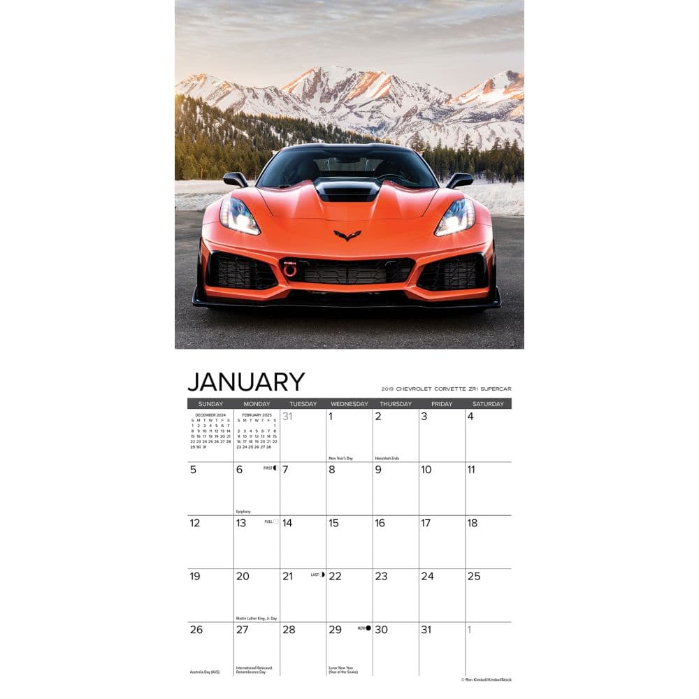 Corvette 2025 Mini Wall Calendar - Calendars.com