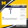 image Michigan Wolverines 2027 Desk Calendar Third Alternate Image