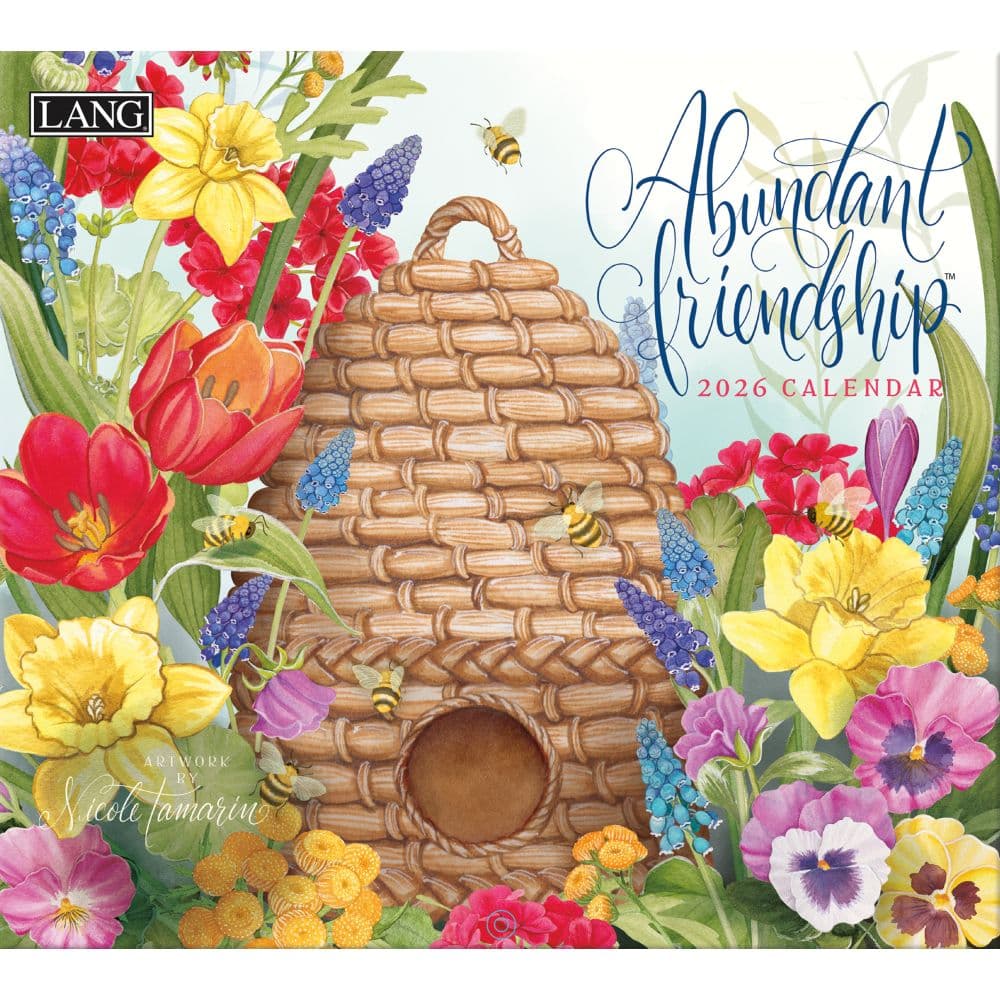 Abundant Friendship 2026 Wall Calendar by Nicole Tamarin Main Image