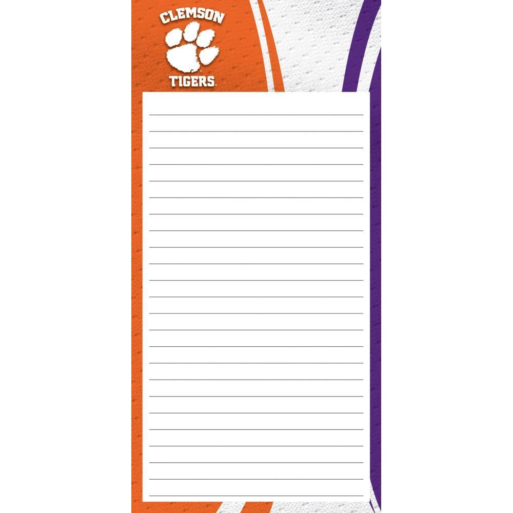 Col Clemson Tigers 2pack List Pad
