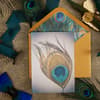 image Peacock Feather Blank Card Eighth Alternate Image width=&quot;1000&quot; height=&quot;1000&quot;