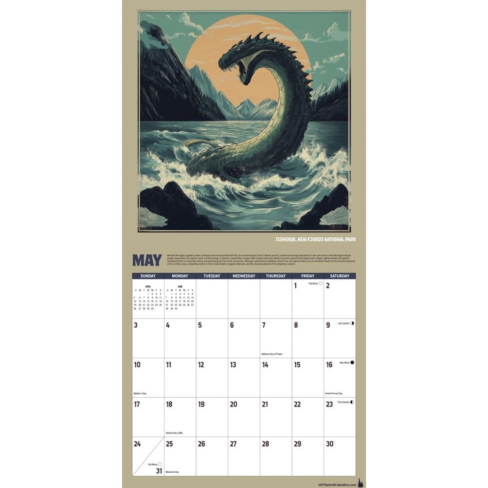 National Parks Legends 2026 Wall Calendar Second Alternate Image